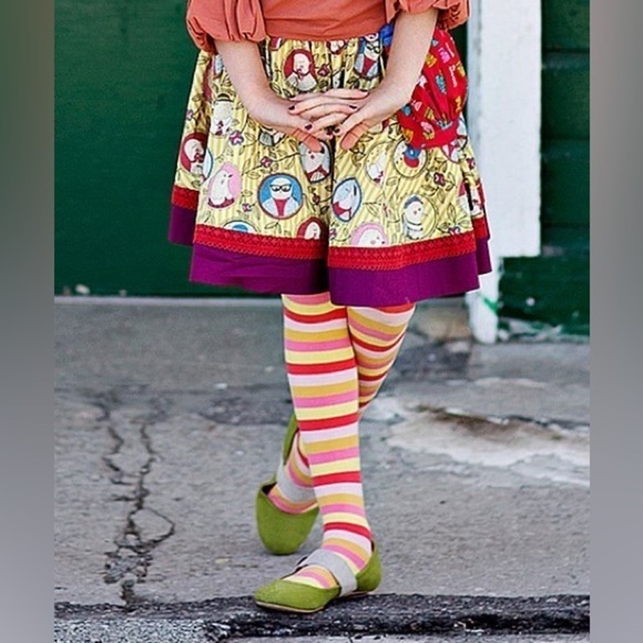 Matilda Jane Self-Portrait Paint By Numbers Colorful Skirt w Apron Pocket size 6 - Picture 11 of 12